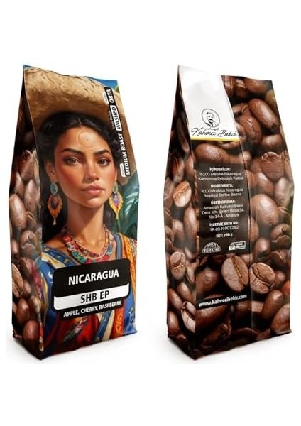 Amasyalı Kahveci Bekir Nicaragua Kahve Çekirdek 250G