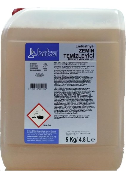 Birka Endüstriyel Zemin Temizleyici 5 Kg.