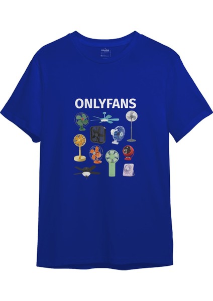 Onlyfans Tişört - Mavi