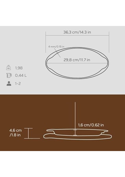 Pişirme Kabı, Lv Eco Bt 1529 T9 K4 Balık Tavası ve Ahşap Tabağı, Integral Metal, Ölçüler 15 x 29 Cm, Dökme Demir, Siyah fiyatları