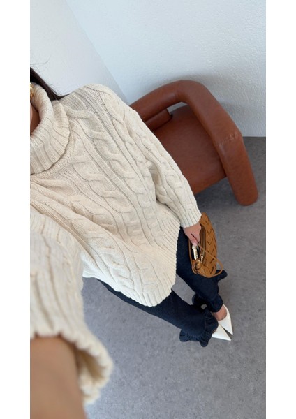 Saç Örgü Ekru Kazak fiyatları