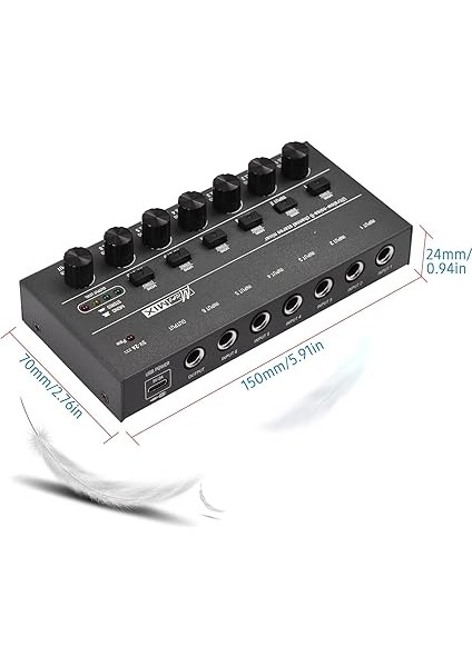 Ultra Düşük Gürültülü 6 Kanal Line Stereo Mikser 6 Giriş 1 Çıkış Mono ve Stereo Anahtarlamalı Dc 5V Taşınabilir Mini Ses Mikseri Mikrofon Gitar Bass Club Bar Sahne Stüdyosu Için Klavye Mikserleri fırsatları