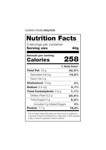 Malatya Pazarı Murat Palancı Antep Fıstık Kabuklu 90 gr