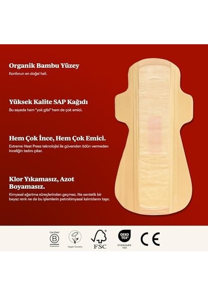 Beije 10&apos;lu Süper+ Ped