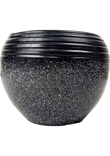 Tasarımı Ev Dekorasyon Siyah Granit Küp Saksı Saksılık Salon Çiçeklik Büyük Boy