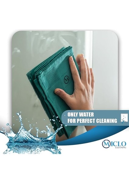 Cleanıng | Mikrofiber Temizlik Bezi | Sihirli Bez, Cam Bezi Ayna Bezi | 4lü Paket | Zümrüt Serisi indirimleri