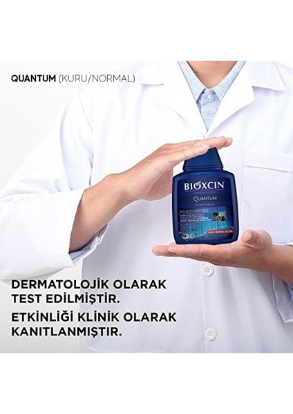 Bioxcin Quantum Şampuan – Kuru ve Normal Saçlar Için – 3X300 ml – Dökülme ve Incelme Karşıtı – Bio-Activ Peptit, Biocomplex B11, Bal ve Mentol Içerikli modelleri