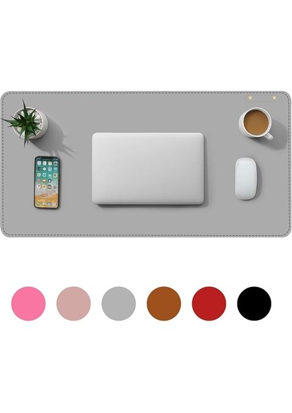 Deri Mouse Pad Laptop Bilgisayar Geniş Masa Matı 80X40 AL3023 (Lacivert)