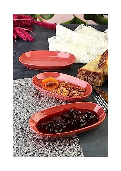 Adet Yeni Özgün Tasarım Özgün Fırın Çerez Sunum ve Kahvaltı Seti (Bordo) modelleri