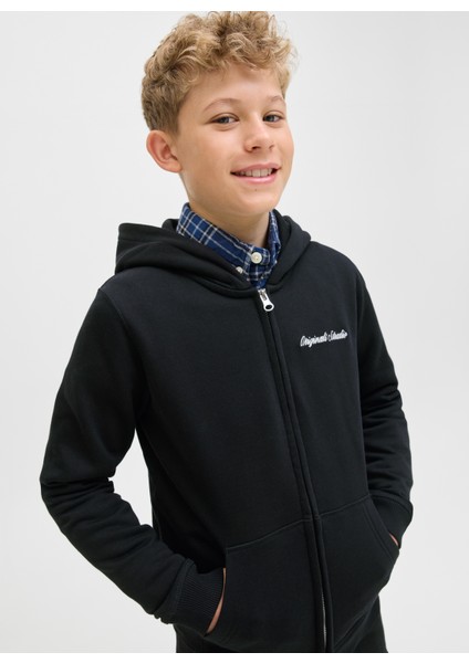 Nakışlı Erkek Çocuk Siyah Sweatshırt 12284068 fiyatları