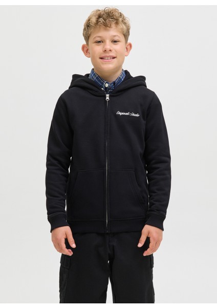 Nakışlı Erkek Çocuk Siyah Sweatshırt 12284068 modelleri