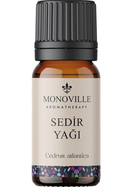 Monoville Sedir Uçucu Yağı 10 ML%100 Saf ve Doğal (Cedarwood Essential Oil)