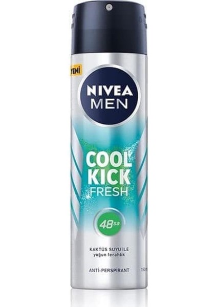 Nivea Men Cool Kick Fresh Sprey Deodorant 150 ml 1 Paket (1 x 150 Ml) fiyatları