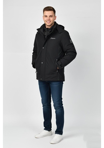 Erkek Kapüşonlu Spor Mont 2 Parça Regular Fit 3362 BGL-ST04898