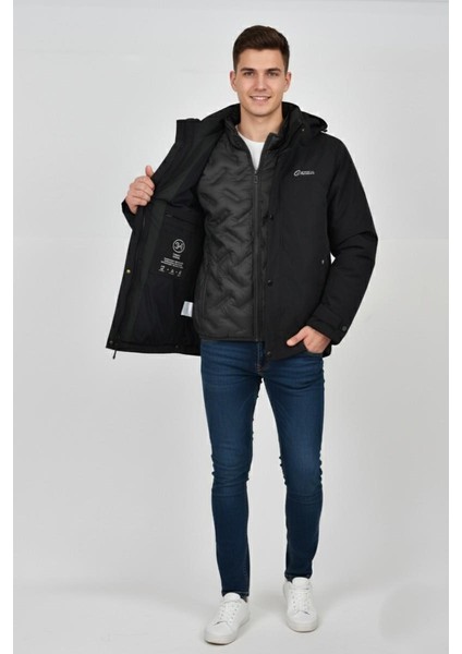 Erkek Kapüşonlu Spor Mont 2 Parça Regular Fit 3362 BGL-ST04898 modelleri