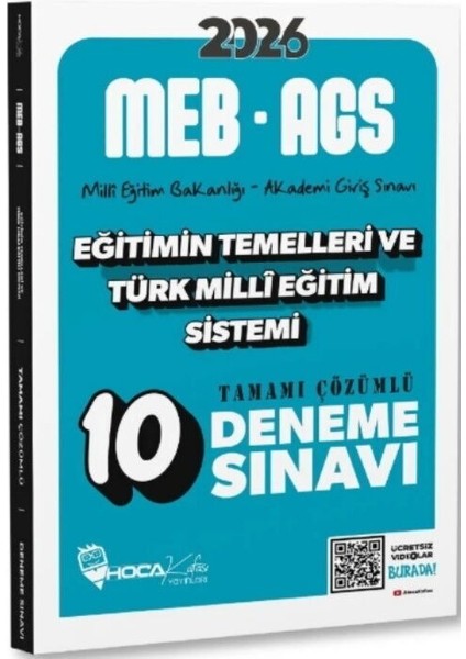 2026 Meb Ags Eğitimin Temelleri ve Türk Milli Eğitim Sistemi 10 Deneme Hoca Kafası