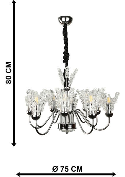 Leroy 10.lu Avize Krom Kaplama indirimleri