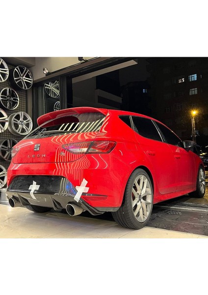Seat Leon Mk3 Style Düz Difüzör Plastik 2012-2016 Parlak Siyah modelleri
