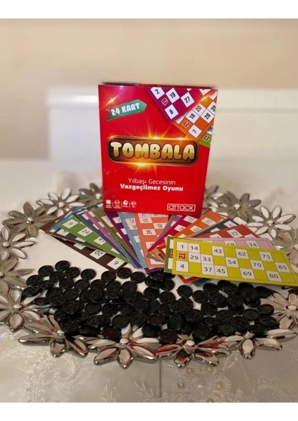 Yüksek Kalite 24 Kartlı Tombala Seti Aile Oyunu modelleri