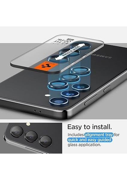 Galaxy S24 Plus ile Uyumlu Kamera Lens Camı Koruyucu Kolay Kurulum Glas.tr Ez Fit Optik Pro (2 Adet) Black - AGL07433 indirimleri