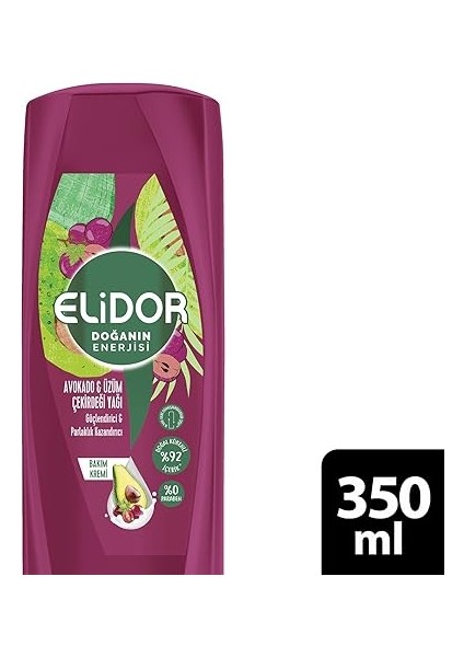 Doğanın Enerjisi Kalın ve Gür Avokado ve Üzüm Çekirdeği Yağı Bakım Kremi 1 Paket (1 x 350 Ml) fiyatları