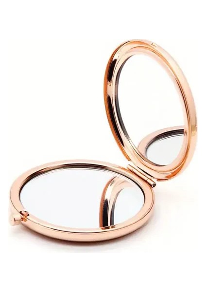 Promosyon Yuvarlak Cep Aynası Rose Renk