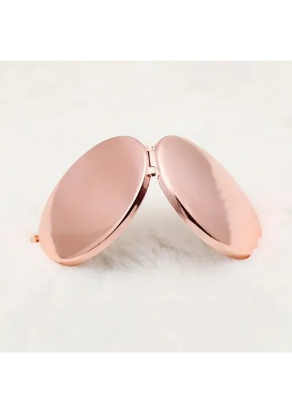 Promosyon Yuvarlak Cep Aynası Rose Renk modelleri