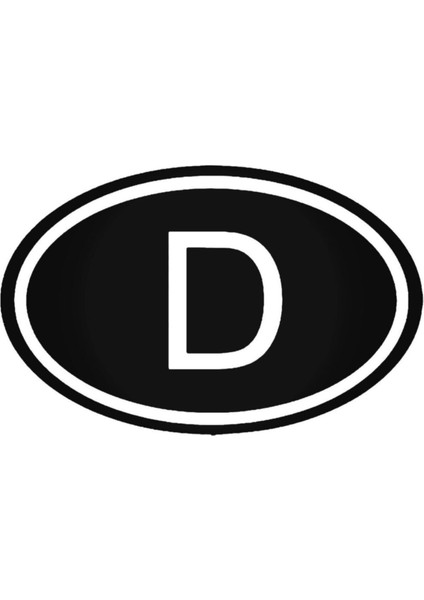 D Almanya Ülke Logosu Oto Özel Yeni Sticker 15 x 9 cm