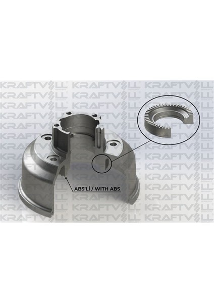 KRAFTVOLL-07050057 - Fren Kampanası Arka Kıa Bongo K2500 2014-> ( Abs Halkası Icınde )