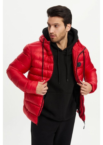 İçi Astarlı Su ve Rüzgar Geçirmez Cepli Kapüşonlu Erkek Mont fiyatları