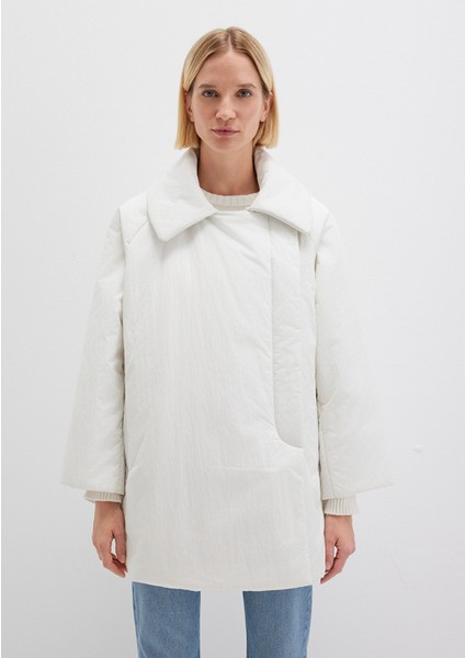 Yaka Detaylı Ekru Şişme Parka 1110535-70052 modelleri