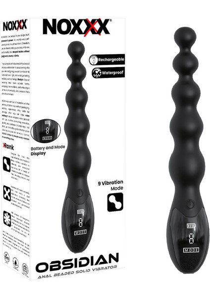 Noxxx Obsidian Boncuklu Anal Vibratör