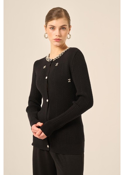 Inci ve Beyoğlu Detaylı Hırka Siyah 25090 modelleri