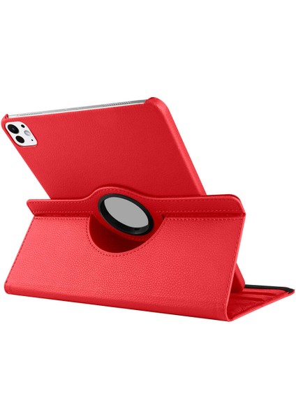 Apple iPad Pro 11 2025 M5 Maks Dönebilen Standlı Kılıf - Siyah