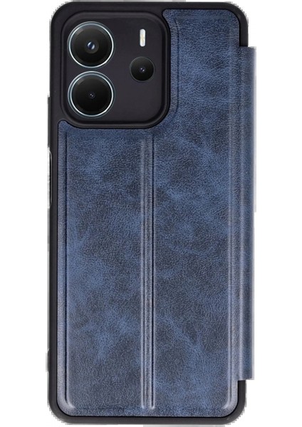 Xiaomi Redmi Note 14 4g Kılıf Flip Cover - Lacivert