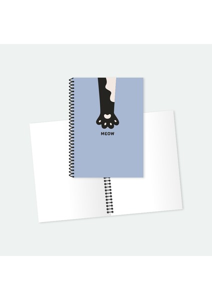 Sevimli Pati Helezon Spiralli A5 Not Defteri