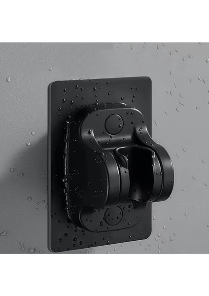Siyah Askılıklı 3m Yapışkanlı Banyo Duş Mafsalı Duş Başlığı Askısı 15 kg Taşıma Kapasiteli Mafsal Tutacak fırsatları