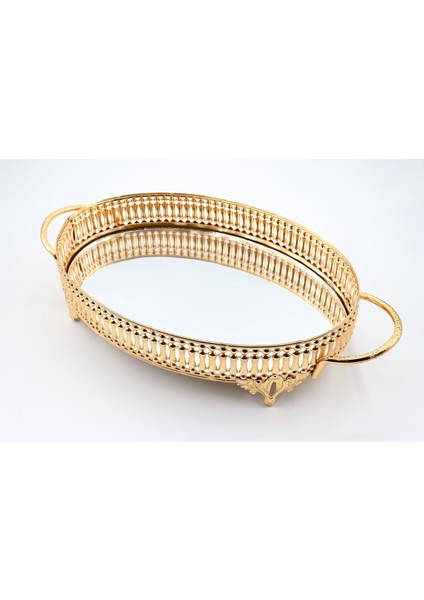 Metal Aynalı Oval Tepsi (28*20) fiyatları