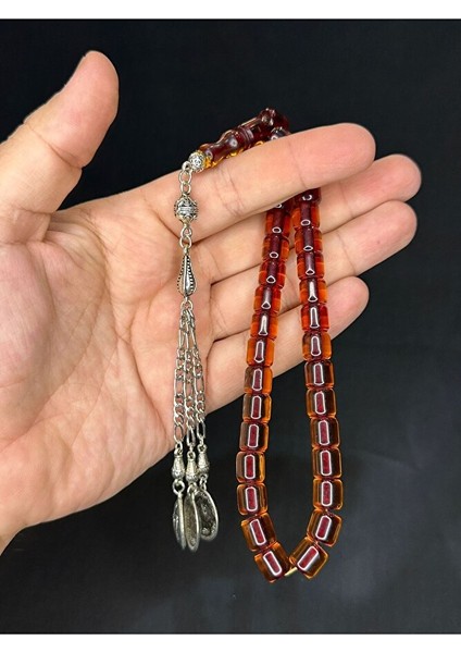 Toz Kehribar Tesbih Kahverengi Renkli Kapsül Kesim 9MMX9MM T-565 fırsatları