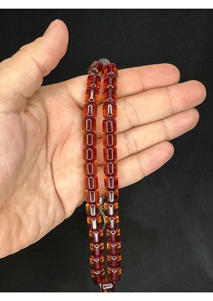 Toz Kehribar Tesbih Kahverengi Renkli Kapsül Kesim 9MMX9MM T-565 indirimleri