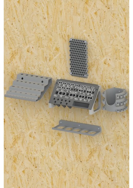 5’li Duvar Organizer Düzenleme Seti | Alet, Ofis, Atölye Için Çok Amaçlı Düzenleyici modelleri