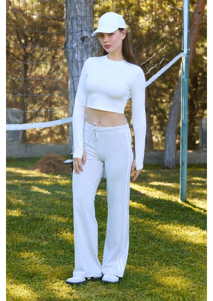 Yanları Şeritli Beli Bağlamalı Eşofman Altı