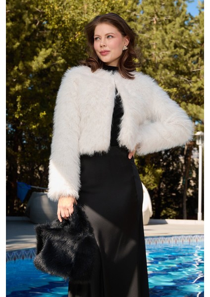 Suni Kürk Crop Ceket fiyatları