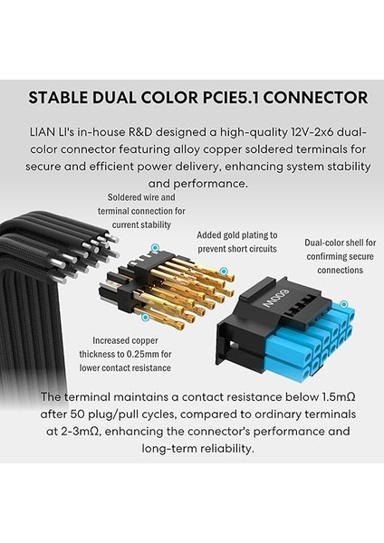 Li Edge SERISI-1000W Tam Modüler Güç Kaynağı (Fan Hub Dahil) - Gold-Atx 3.0, 3.1-Pcıe 5.1-L-Şekilli Çift Bölmeli Kasa Için TASARIM-120MM Fdb Fan-4 USB Aygıtına Kadar Destekler - Siyah indirimleri