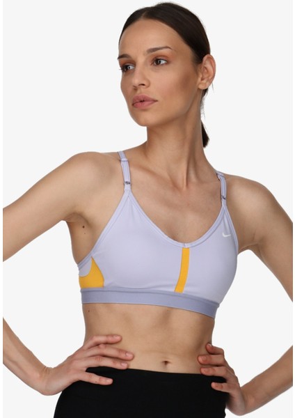 Training Indy Dri Fit Light Support Bra Jungle Kadın Spor Sütyen Lila-Sarı