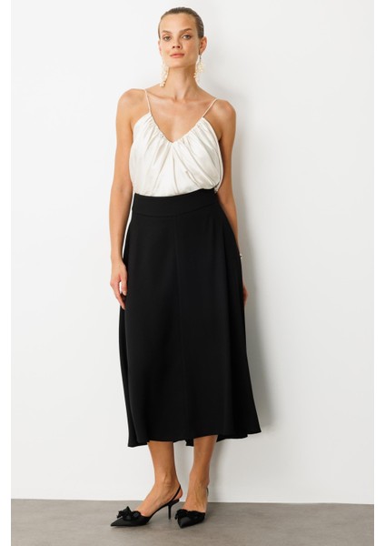 Cep Detay Uzun Etek-Siyah indirimleri