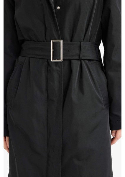 Regular Fit Kemerli Fermuarlı Uzun Trençkot F2100AX25WN indirimleri