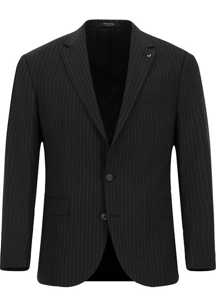 Regular Fit Yünlü Çizgili Takım Elbise fiyatları