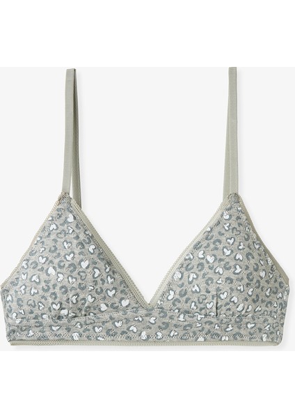 Kız Çocuk Leopar Desenli 2'li Pedli Alıştırma Sütyeni fiyatları