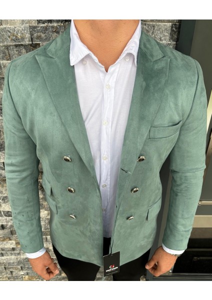 Erkek Süet Kruvaze Slim Fit Ceket fiyatları